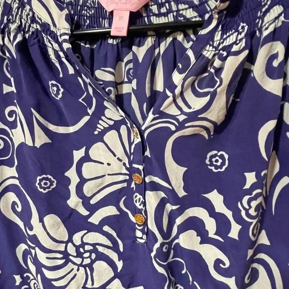 Lily Pulitzer Elsa Top XS 100% Silk - Picture 2 of 9